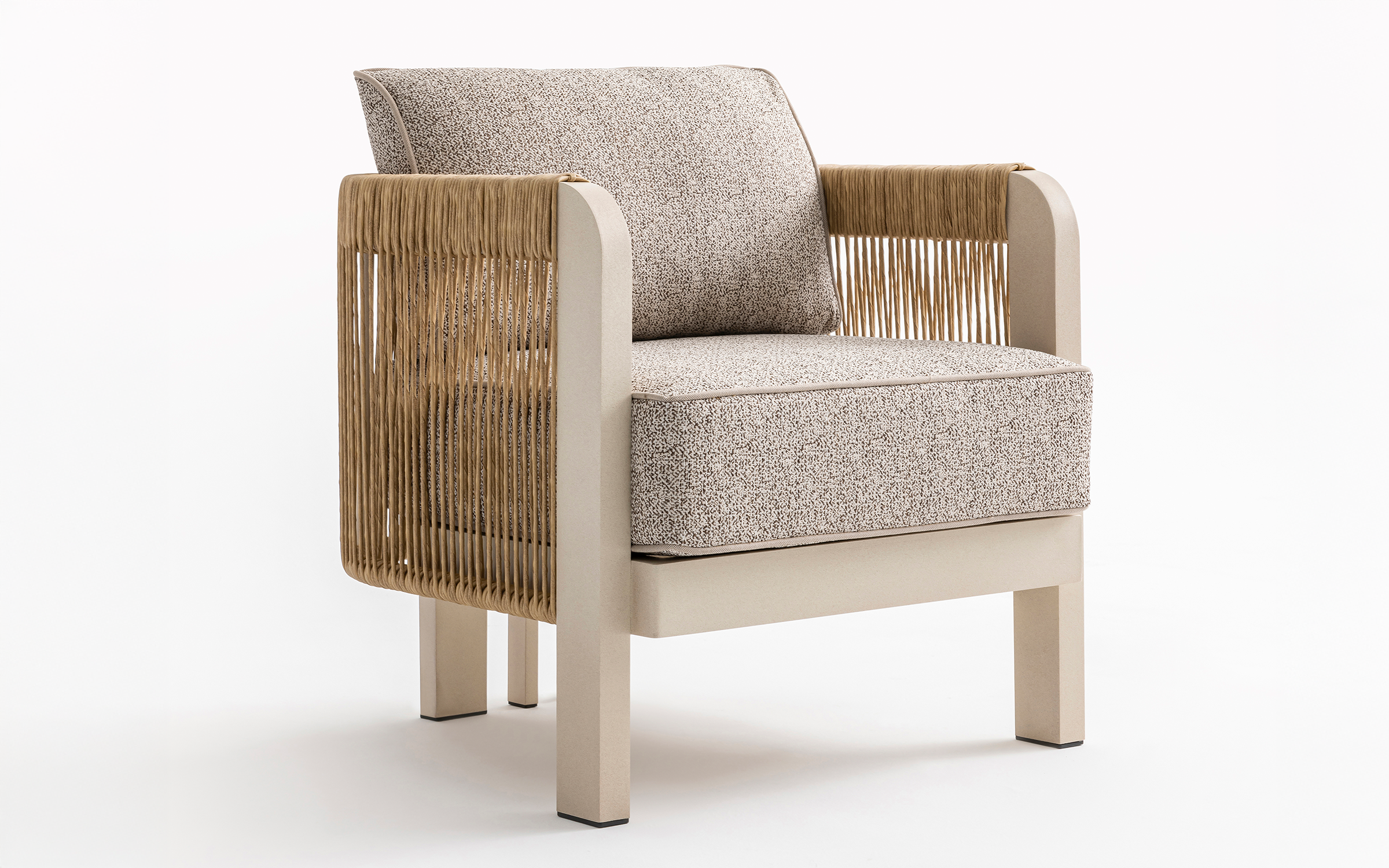 Set of table + chairs + sofa Atis, cream  4